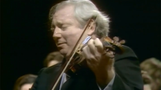 Isaac Stern interpreta dos conciertos para violín de Mozart