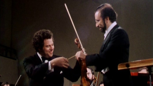 Ицхак Перлман исполняет скрипичный концерт Брамса