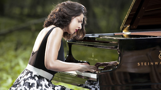 Khatia Buniatishvili in an intimate woodland recital
