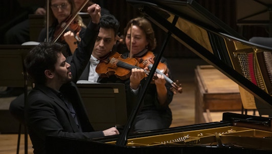 Lahav Shani conducts the Israel Philharmonic's first-ever concert in Abu Dhabi