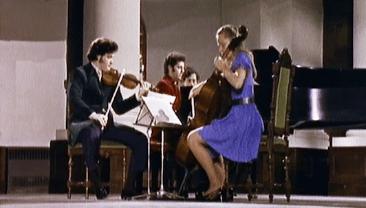 Pinchas Zukerman, Jacqueline du Pré, and Daniel Barenboim perform Beethoven's "Ghost" Trio