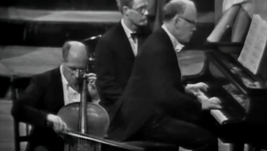 Mstislav Rostropovich and Sviatoslav Richter play Beethoven's Cello Sonatas No. 3 and No. 5