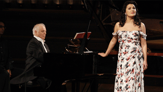Anna Netrebko and Daniel Barenboim perform Russian Songs