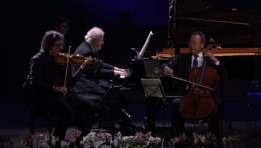 Leonidas Kavakos, Yo-Yo Ma, and Emanuel Ax perform Beethoven